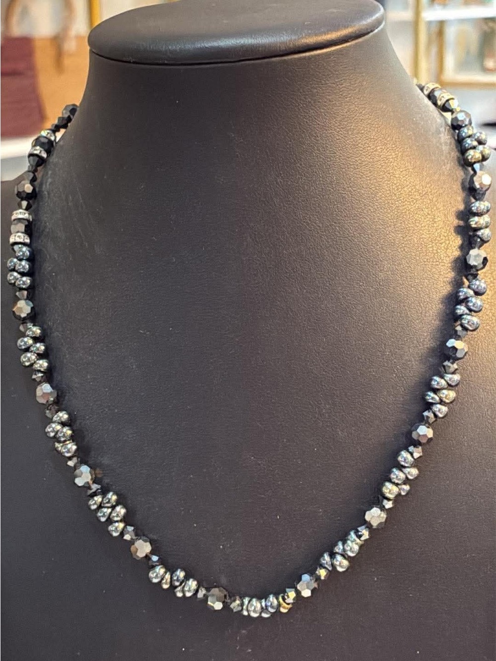 Glass beaded necklace